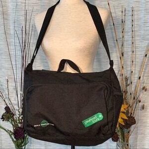 Eco Choice black travel bag.
